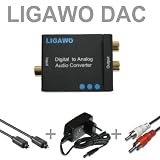 LIGAWO � DAC - Audio digital zu analog Konverter Decoder Wandler - SPDIF/ Toslink zu R/L + Toslinkkabel + Cinchkabel + Netzteilvon "Ligawo �"