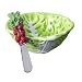 Lettuce-Shaped Dip Bowl and Spreader Set