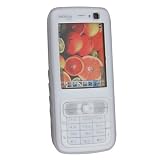 Silicone Skin Case for Nokia N73, Clear White