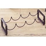 Four Bottle Matte Black Stacking Wine Rack