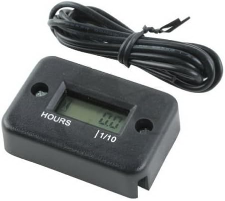 Digital Hour Meter Gauge For Gas Engine Motor Boat ATV Snowmobile Black