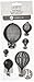 Hampton Art Aw Hot Air Balloons Cling Rubber Stamp