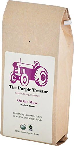 The Purple Tractor USDA Organic & Fair Trade Specialty Medium Roast Coffee Blend Smooth & Refreshing