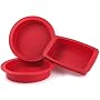 KitchenAid 3 Piece Silicone Bakeware Set RED