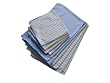 RESPEKT BAMBOO 40% & ULTRA Microfaser-Set, 10tlg., blau/wei� gestreift ::: Das Original aus dem TV!!!