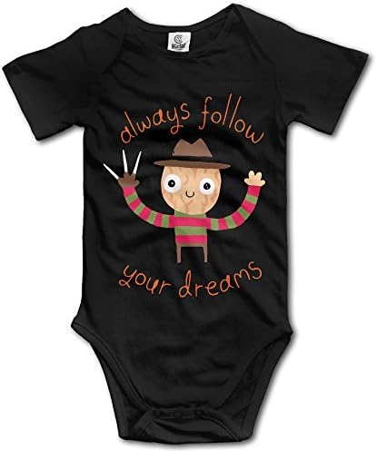 OASCUVER Infant Baby Always Follow Your Dreams Cute Funny Bodysuit