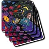 Steve Shachter Art - SOUTH PACIFIC REEF - Coasters