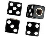 Custom Accessories 16114 Dice Style Valve Caps Black