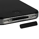 mumbi Staub Schutz Dock St&ouml;psel iPhone 4 4S Wasserschutz schwarz/black