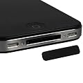 mumbi Staub Schutz Dock St�psel iPhone 4 4S Wasserschutz schwarz/black