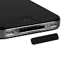 iPhone 4 Staub Schutz Dock Stöpsel Wasserschutz iPhone 4 schwarz/black