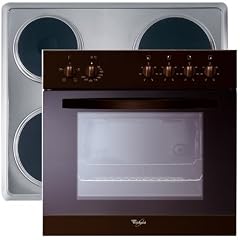 Whirlpool Heko 3360 BR Herdset  / bestehend aus AKP 334/AV/05 Einbauherd Braun + AKL 760/IX/01 Einbau-Kochmulde Edelstahl