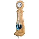 Glass Barometer - With Temperature and Humidity in Oak Finish