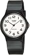 Casio Men's MQ24-7B2 Black Resin Quartz Watch with White Dial