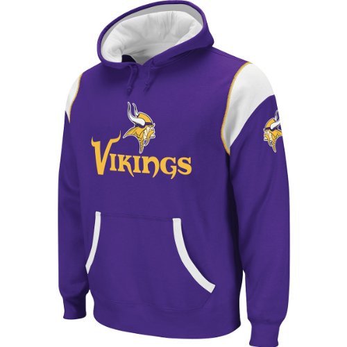 Reebok Minnesota Vikings Youth (8-20) Quarterback Jersey Hooded Sweatshirt Small