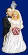 Old World Christmas Bridal Couple Wedding Ornament #10163