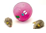 Motorized Wiggle Ball w/2 Mice (Colors may vary)