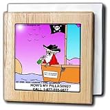 PIRATE SAFETY - 6 Inch Tile Napkin Holder