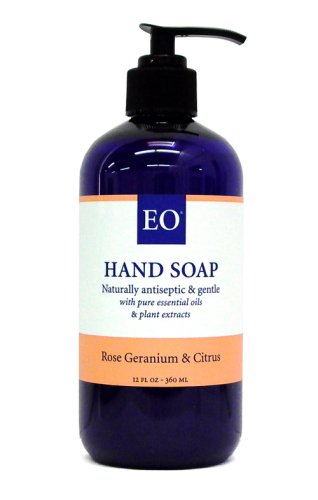 EO Hand Soap, Rose Geranium & Citrus, 12 fl oz (360 ml) (Pack of 3) by EO