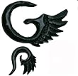 Water Buffalo Horn Organic Jewelry Ear Tribal, 2mm (12G) - Sold as a Pair