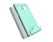 Samsung Galaxy Note 7 Case, Bastex Hybrid Slim Fit Black Rubber Silicone Cover Hard Plastic Teal Brushed Metal Design Kickstand Case with Hidden Credit Card Slot for Samsung Galaxy Note 7
