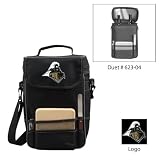 Purdue Boilermakers NCAA Duet Wine and Cheese Tote (Black/Grey) (Embroidered Logo)