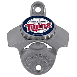 Minnesota Twins Wall Mounted Bottle Opener - MLB Baseball - Fan Shop Sports Team Merchandise