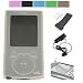 Jello Silicone Skin Case for Sony Walkman E-340 Series E-344 E-343 8gb 16gb + Armband + Beltclip + Wall Charger + Screen Protector (Many Colors Available)