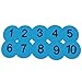 Eco Walker 8inch Numbered Floor Spot Markers Set of 5 (Blue 1-10)