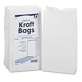 Pacon® Rainbow Bags, 6# Uncoated Kraft Paper, 6 x 3-5/8 x 11, White, 100 per Pack