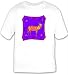T-shirt with tapestries, antelope, frightened, animal