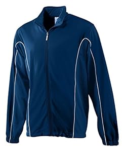 Augusta Sportswear Tricot Color Block Jacket, NAVY/WHITE, XXX-Large