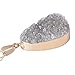 MJARTORIA Gold Color Bezel Teardrop Raw Natural Stone Grey Quartz Pendant Healing Druzy Necklace