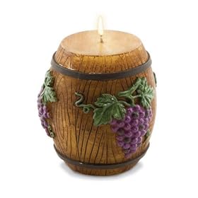 Sculpted Barrel Scented Candle by HomeAndWine.com