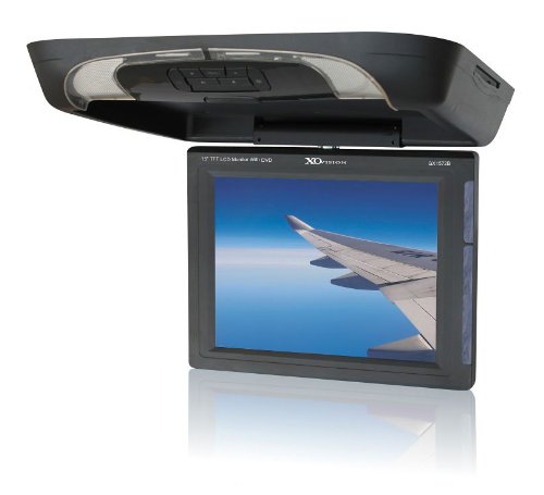 XO Vision GX1572B 15-Inch Overhead LCD Monitor with DVD Player,IR and FM Transmitter