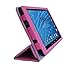 HappyZone PU Leather Case Cover with Build In Stand For Insignia Flex 7-INCH Tablet (Model NS-15AT07), Hot Pink