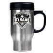 Houston Dynamo Soccer 16oz Stainless Steel Travel Mug - Primary Team Logo MAJOR-LEAGUE-SOCCER Soccer