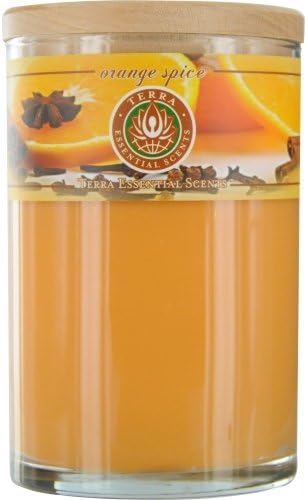 ORANGE SPICE by Orange Spice SOY CANDLE 12 OZ TUMBLER. A SWEET & SPICY BLEND OF ORANGE, CINNAMON & SPICE OILS WITH CARNELIAN GEMSTONE. BURNS APPROX. 30+ HOURS