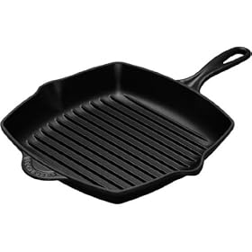Le Creuset Enameled Cast Iron 10 1/4 Inch Square Skillet Grills: Kitchen &amp; Dining