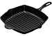 Le Creuset Enameled Cast-Iron 10-1/4-Inch Square Skillet Grill, Black Onyx
