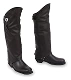 First Mfg Unisex Zippered and Velcro Leather Half Chaps - Frontiercycle (Free U.S. Shipping)