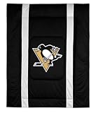 Pittsburgh Penguins NHL "Sidelines Collection" Bed Comforter (Twin)