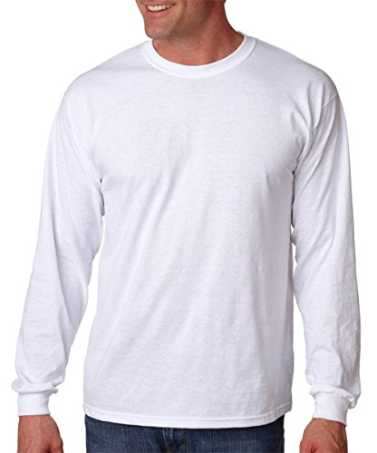 Gildan G5400 100% Cotton L-Sleeve Tee - White - L