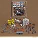 HUGE - 72 Piece Civil War Plastic Army Men Play Set ~ 52mm Union and Confederate Figures, Bridge, Horses, Canon, More!