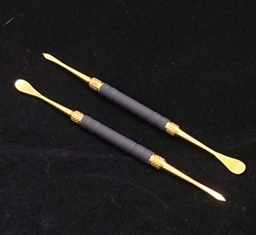 2 SHM Black And Gold Dab Carving Tools