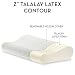 Z by Malouf 100% Natural Talalay Latex Contour Neck Pillow, Standard