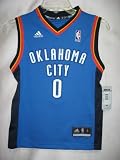 Russell Westbrook Oklahoma City Thunder BLUE NBA YOUTH Revolution 30 Replica Jersey