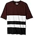 Southpole Men's Big and Tall Short Sleeve Marled Cut and Sewn T-Shirt with Color Blocks