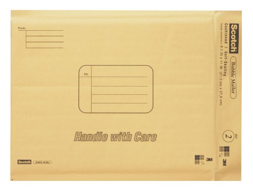 Scotch Bubble Mailer, 8-1/2 Inches x 11 Inches, 6-Pack