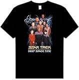 Star Trek Deep Space Nine DS9 CREW Adult Black T-shirt